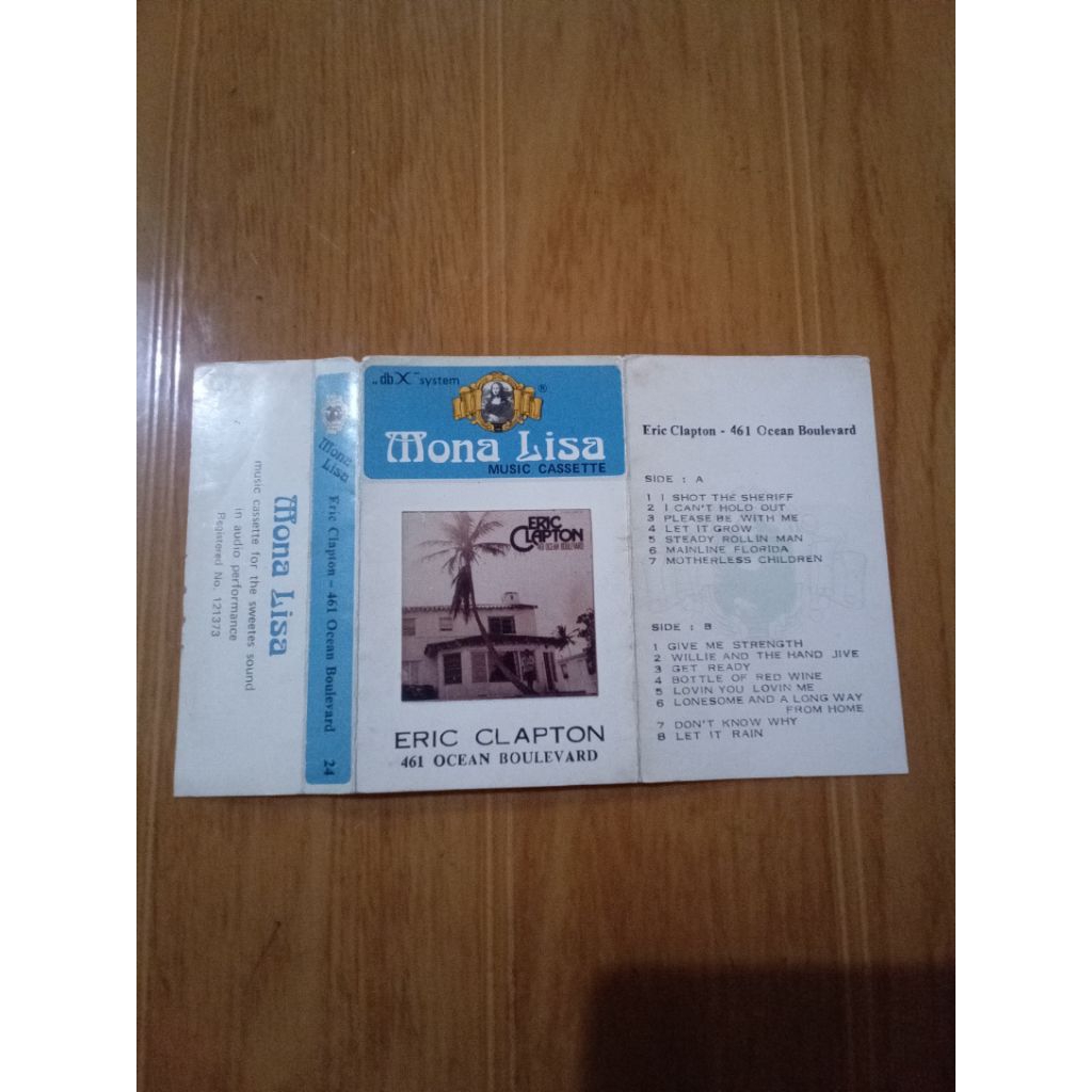 เฉพาะฝาครอบเทปคาสเซ็ต eric clapton - 461 boulevard | แบบไม่มีตลับ