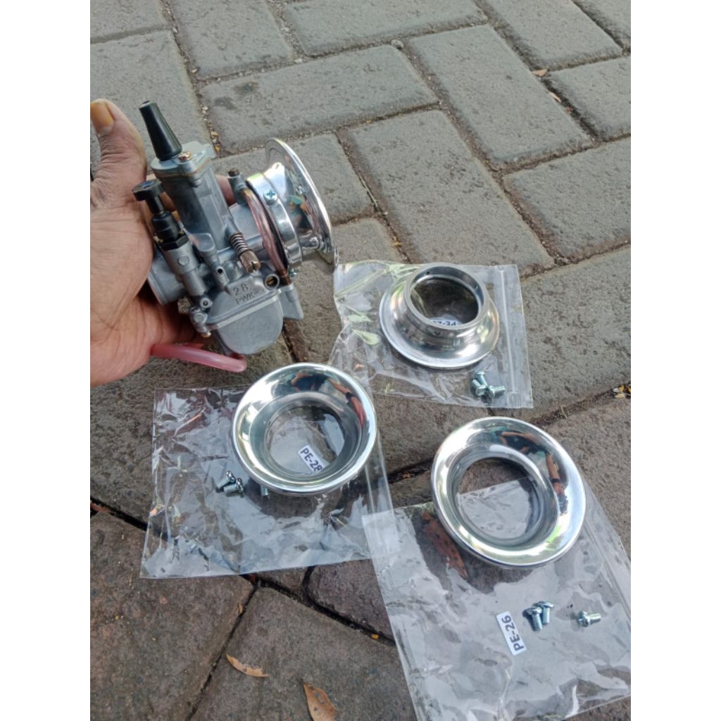 คาร์บูเรเตอร์โดนัทสูง Velocity 28/26 pwk 28/ VELOCITY กรวยคาร์บูเรเตอร์โดนัทสูง pwk 28/pwk 26