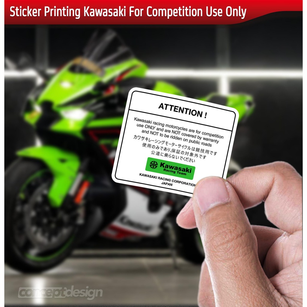 KAWASAKI สติ๊กเกอร์คาวาซากิสําหรับการใช้งานการแข่งขันเท่านั้น