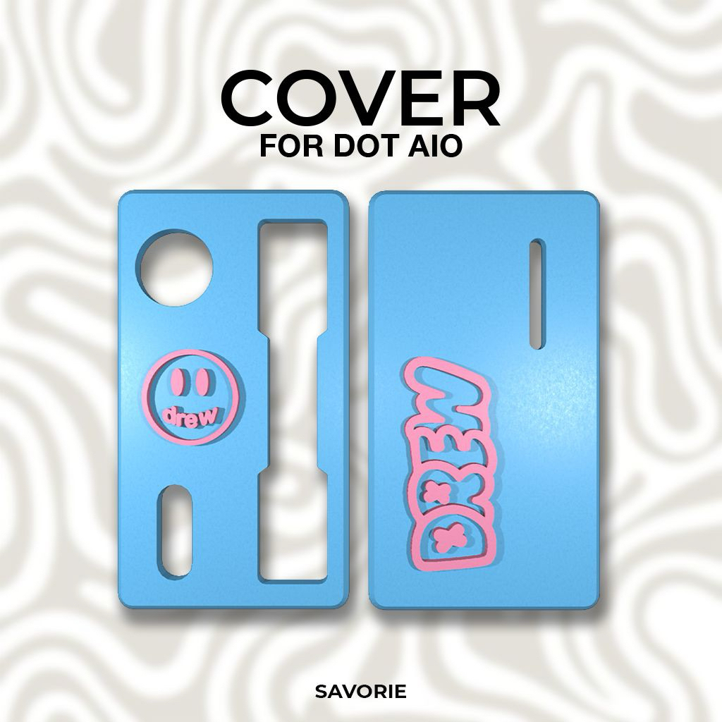 DREW BLUE PINK D0T CASE 3D PRINT MAGNETIC