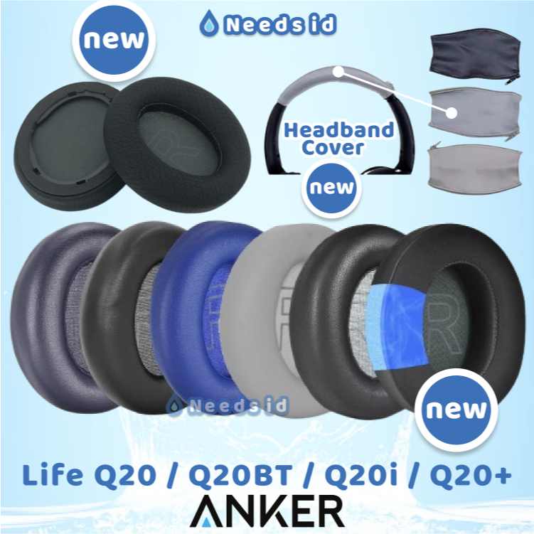Anker Soundcore Life Q20 / Q20BT / Q20i / Q20+ Earpad Pads Earcup Ear Pad Cup Cushion โฟมฟองน้ําเปลี