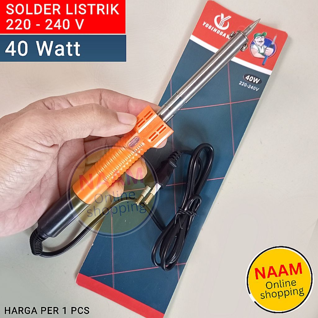 40W ELECTRIC SOLDER - เครื่องมือบัดกรีมาตรฐานอเนกประสงค์ 8"
