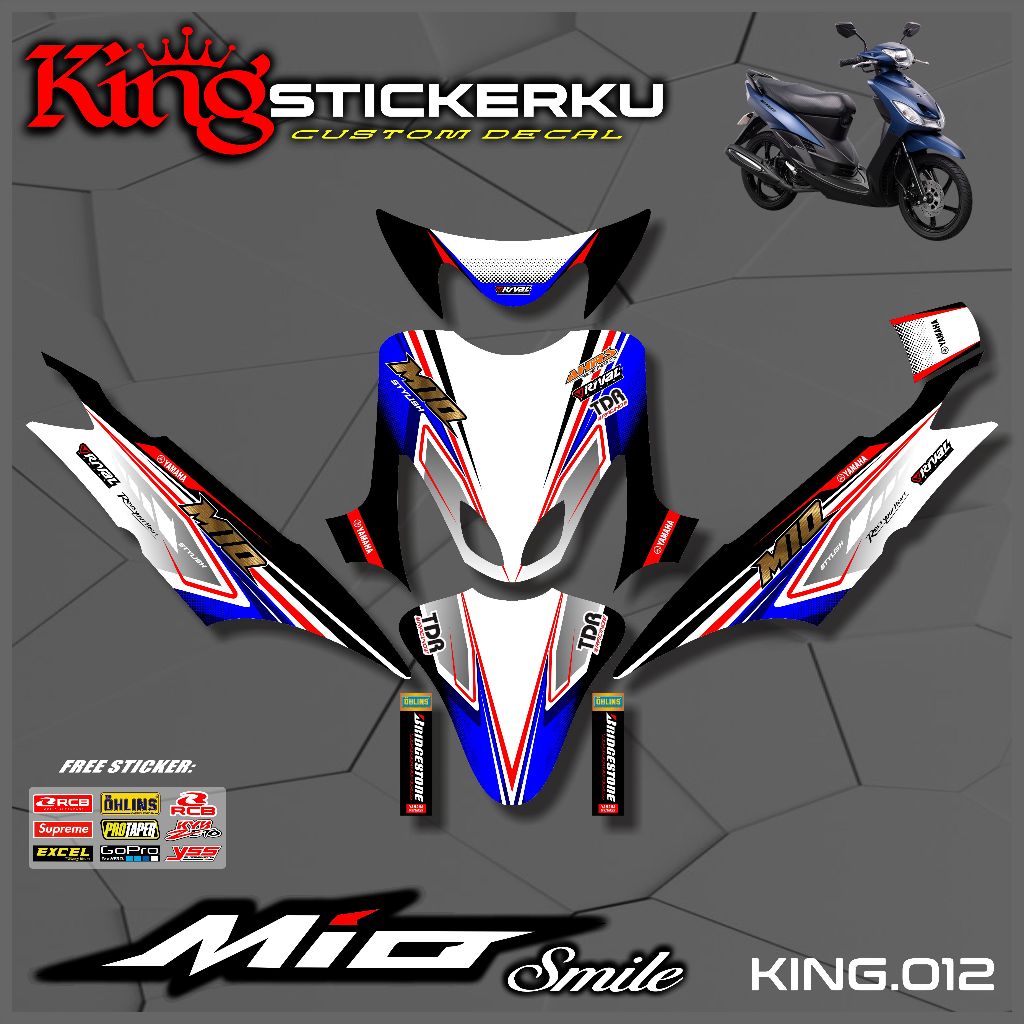 YAMAHA MIO SMILE FULL BODY DECAL - DECAL/Striping Variations List YAMAHA MIO SMILE.KS.012