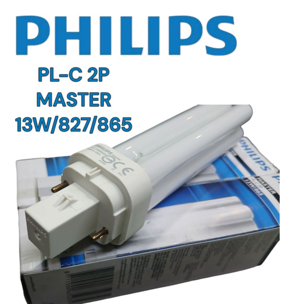 Philips 13Watt 2P Master PLC โคมไฟประเภท 827 และ 865