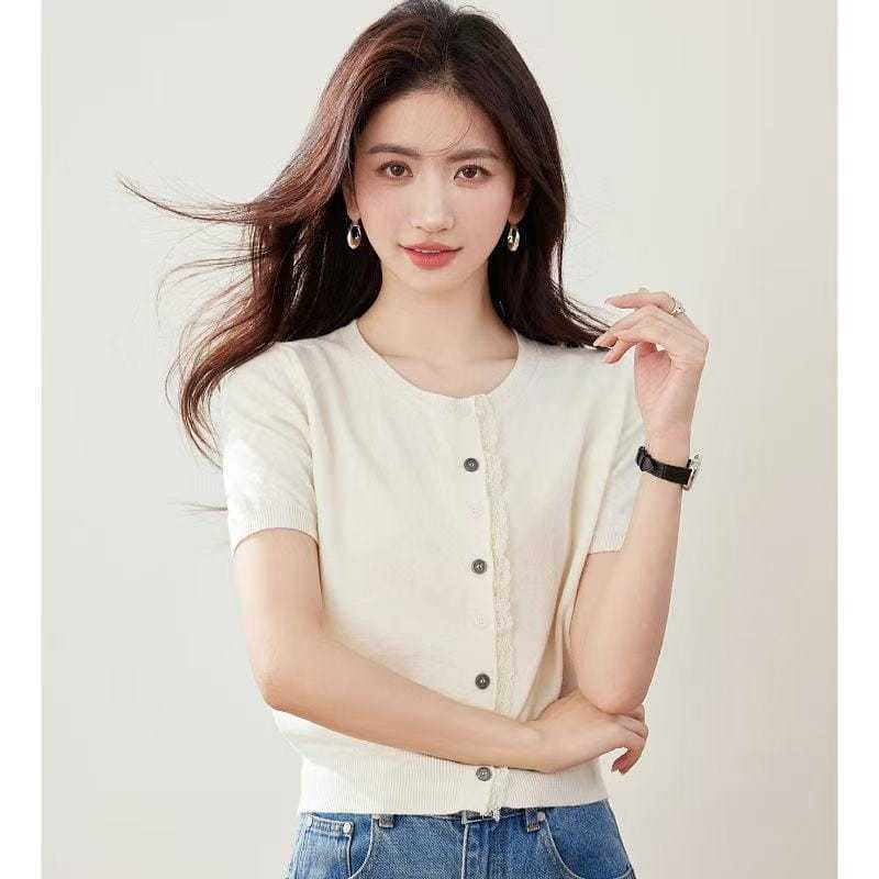 [COTTON BELLS] JOLLYN TOP | ผ้าเกาหลีนําเข้าระดับพรีเมียม / BLOUSE | FASHION KNIT เสื้อเชิ้ตผู้หญิง 