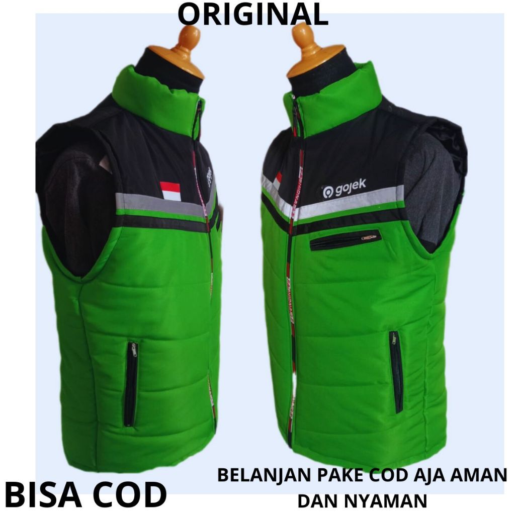 - เสื้อกั๊ก Gojek ล่าสุด - เสื้อกั๊กมอเตอร์ไซค์ Gojek Cool - ปรับแต่ง