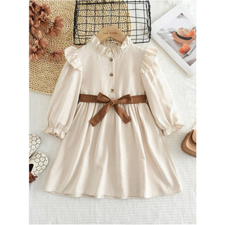 VCV-Litta Tunik Anak Perempuan Midi Dress Anak 5-14 Tahun Woolpeach Sabrina