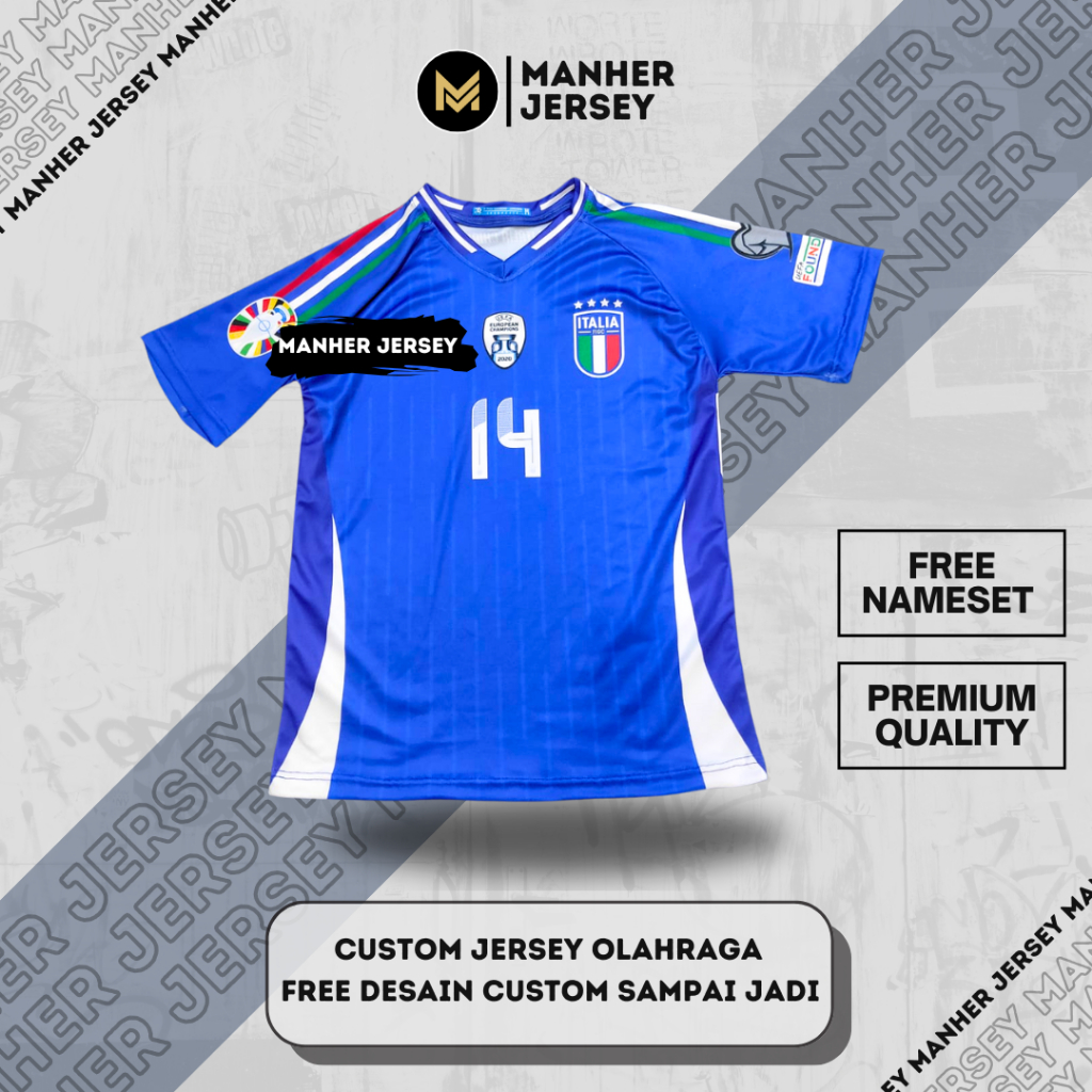 ITALY 2024 EURO FULL PRINTING JERSEY