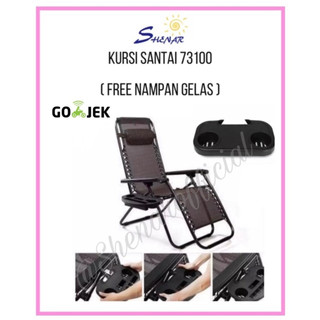 Kursi Santai / Kursi Malas / Kursi Lipat Free Tempat Gelas Tipe 73100