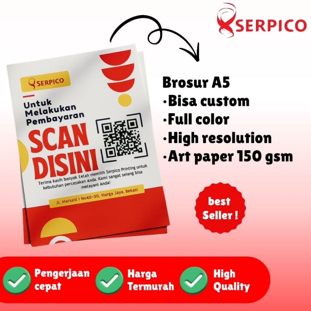 A5 Brochure Printing A5 Flyer Printing / Brochures แบบกําหนดเอง