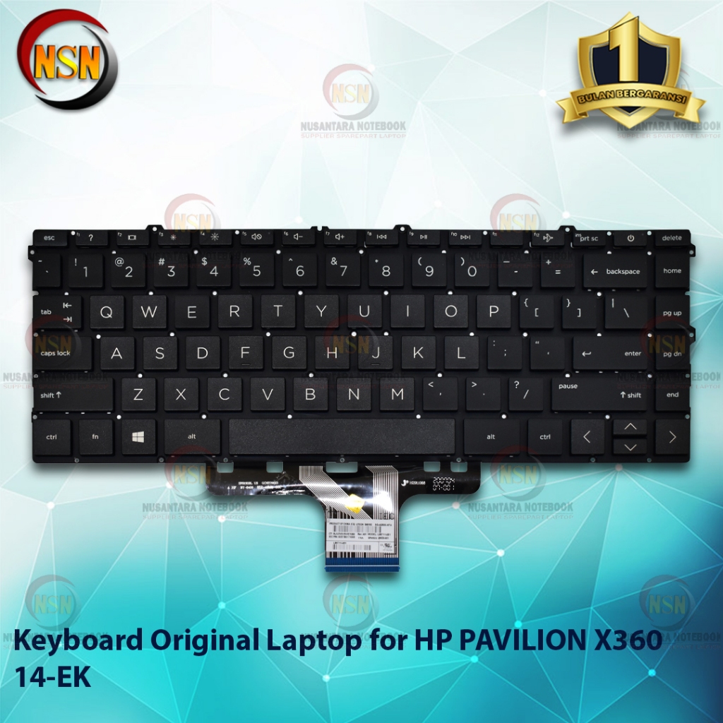 แป้นพิมพ์แล็ปท็อปสําหรับ PAVILION X360 14-EK ต้นฉบับใหม่
