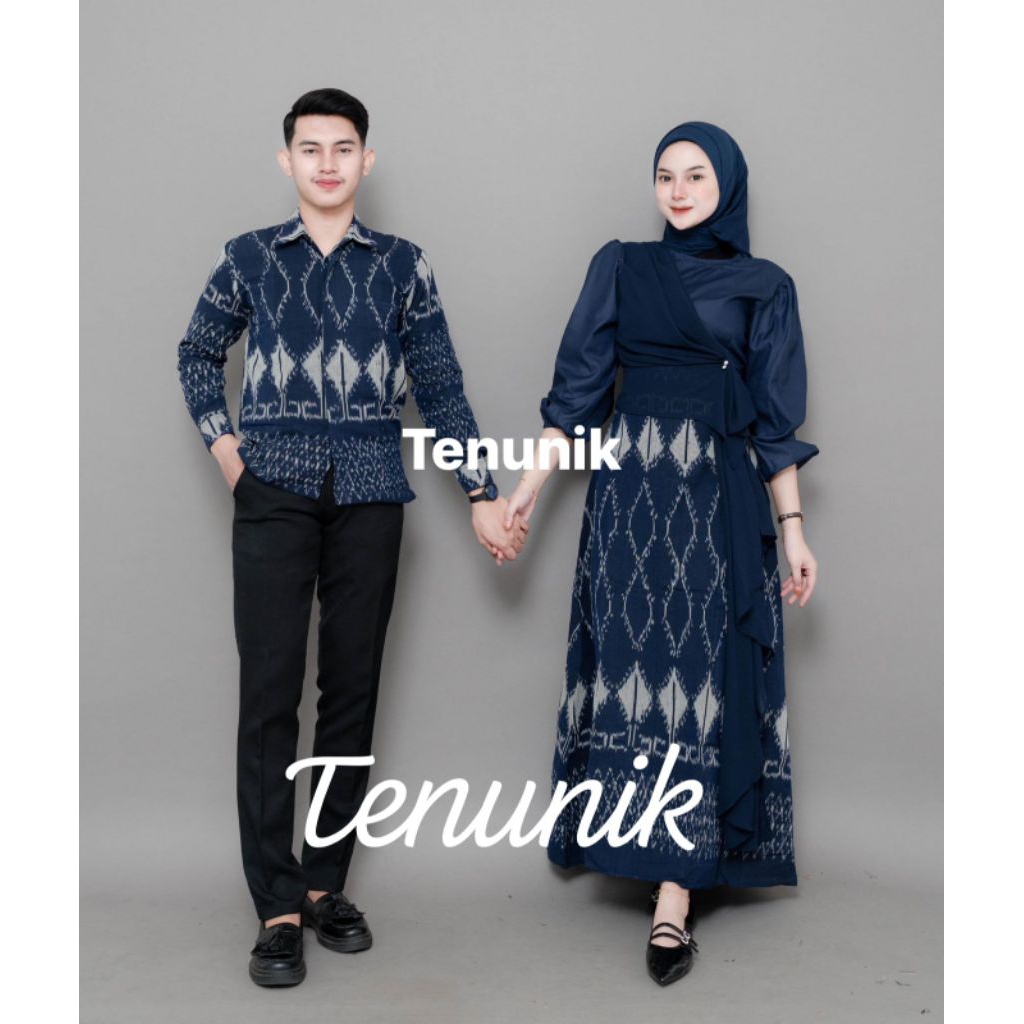 KARINA NAVY COUPLE WOVEN BAJU - COUPLE - ชุดคอปีน - ชุดคอปีนป่าย - ชุดคอปีนป่าย - การทําอาหาร