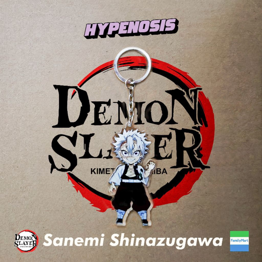 พวงกุญแจ Demon Slayer x Family Mart ซีล Sanemi Shinazugawa