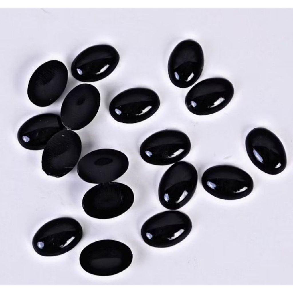 BLACK ONYX AGATE STONE 18X13 MM