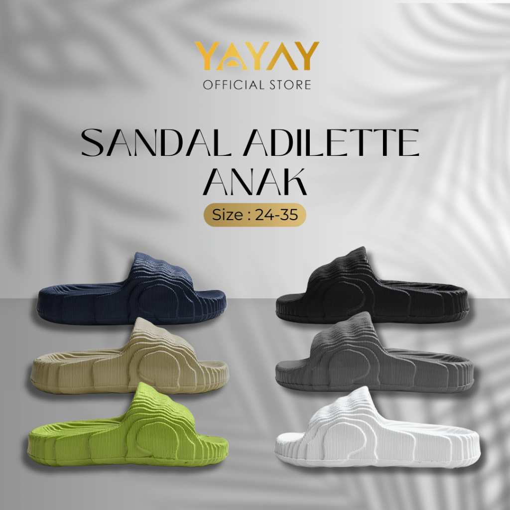 Yayay.id รองเท้าแตะ Adilette สําหรับเด็กผู้ชาย