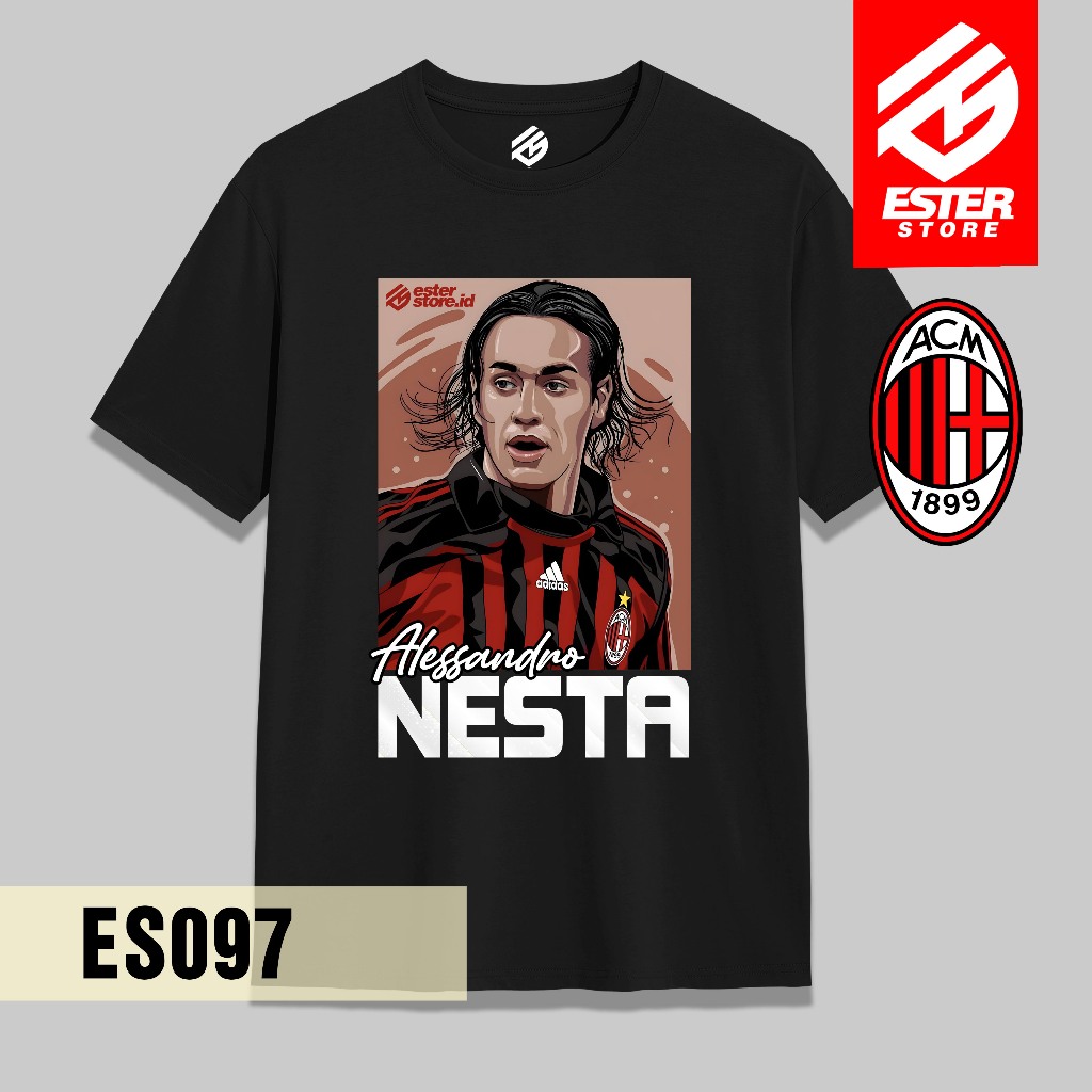 Esterstore.id ES097 - เสื้อฟุตบอล Alessandro Nesta AC Milan