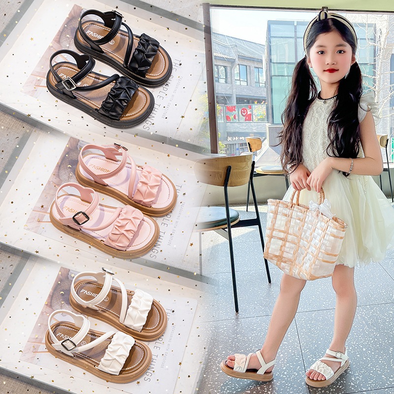 12.12 PUNCAK RUMAH168 SA092 Casual Girls Strap Sandals Anti-Slip Girls Party Sandals
