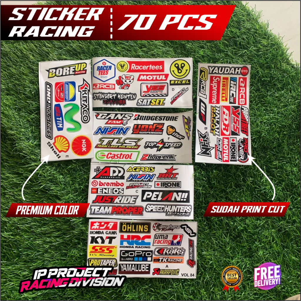 70 แผ่น ALREADY CUT / JUST STICK IT ALREADY CUT RACING MOTORCYCLE STICKER VOL 84