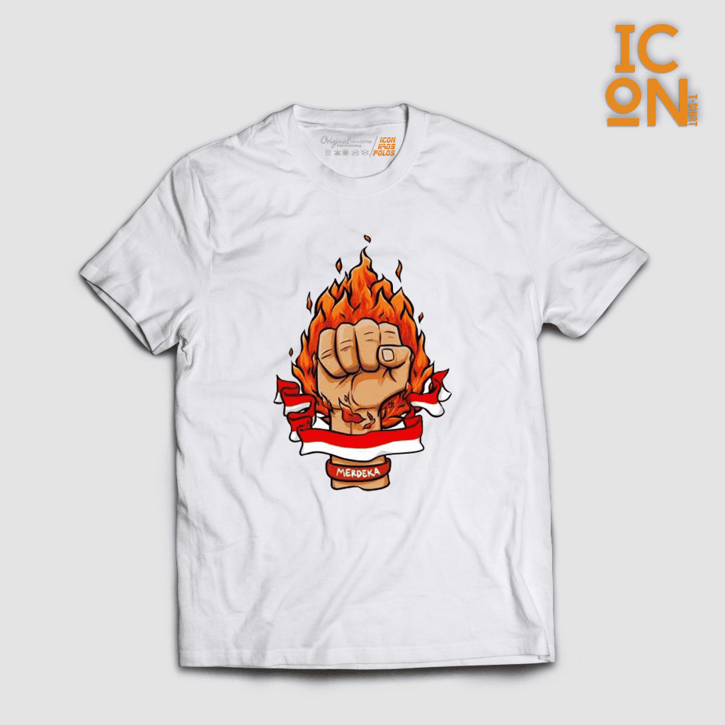 KATUN Independence Day Special August เสื้อยืด 24S Cotton Short Sleeve White - X28