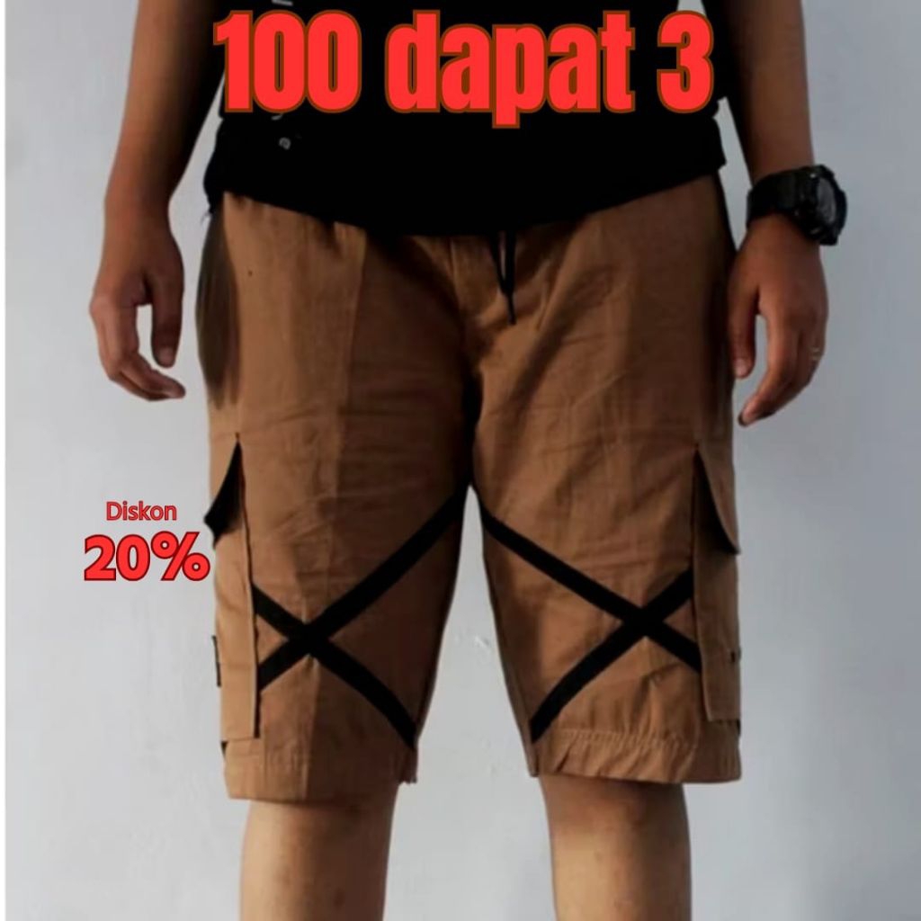 100 THOUSAND GET 3 PCS Mens Cargo Shorts Cargo Pants
