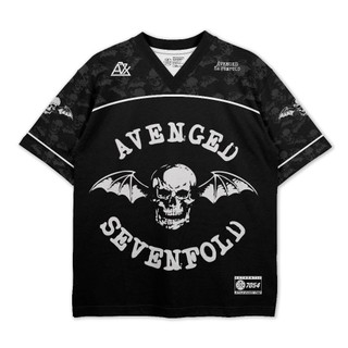 Jersey Oversize Vintage Band Avenged Sevenfold Logo Streetwear Boxy Dryfit Fullprinting