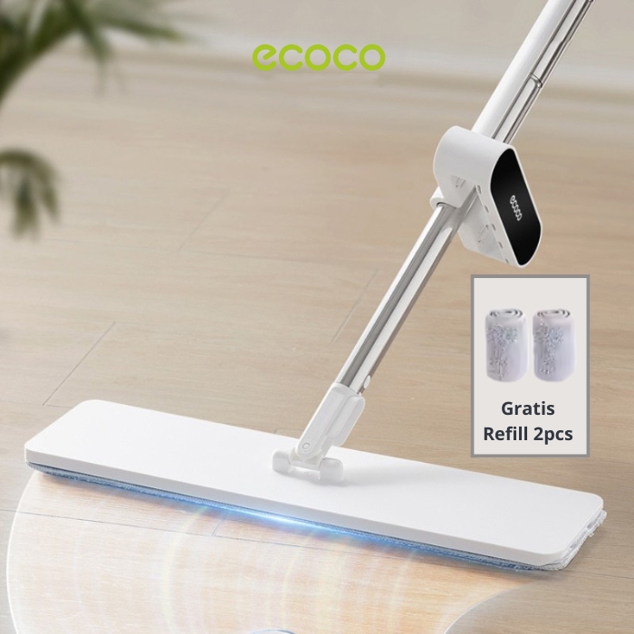 Ecoco Hand Free Mop - ไม้ถูพื้นระดับพรีเมียม ไม้ถูพื้นแบบแห้ง ไม้ถูพื้นแบบเปียก น้ํายาถูพื้นต้านเชื้