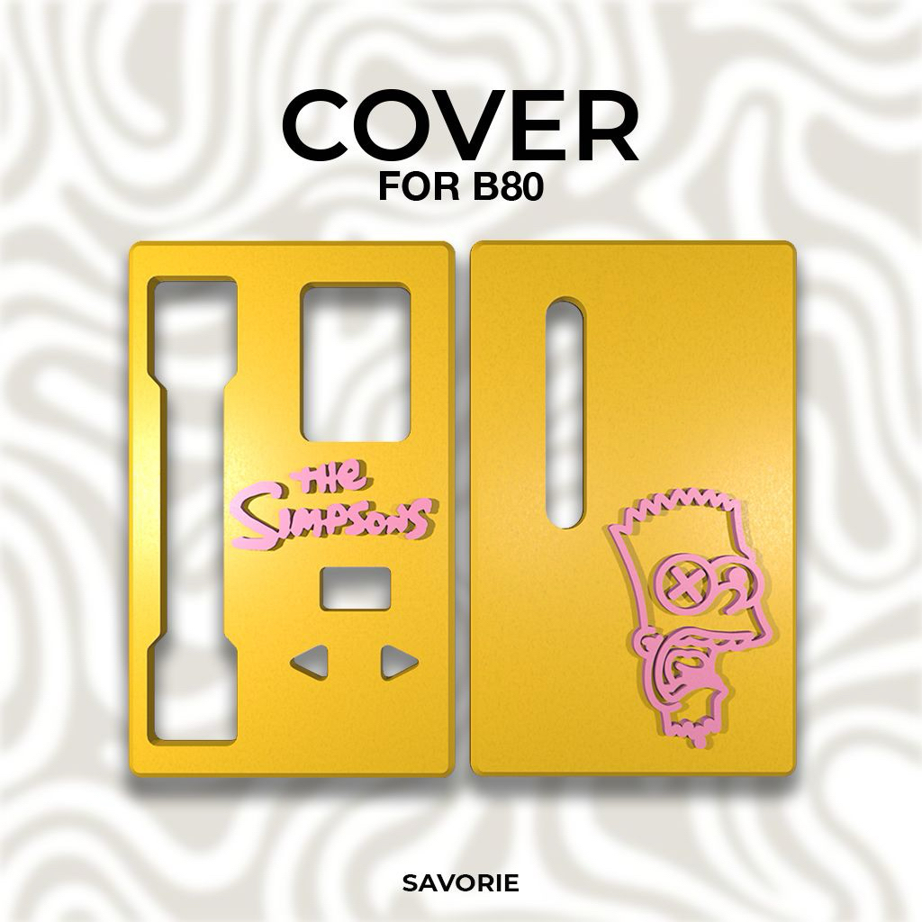 THE SIMPSONS YELLOW PINK B8O CASE 3D PRINT MAGNETIC