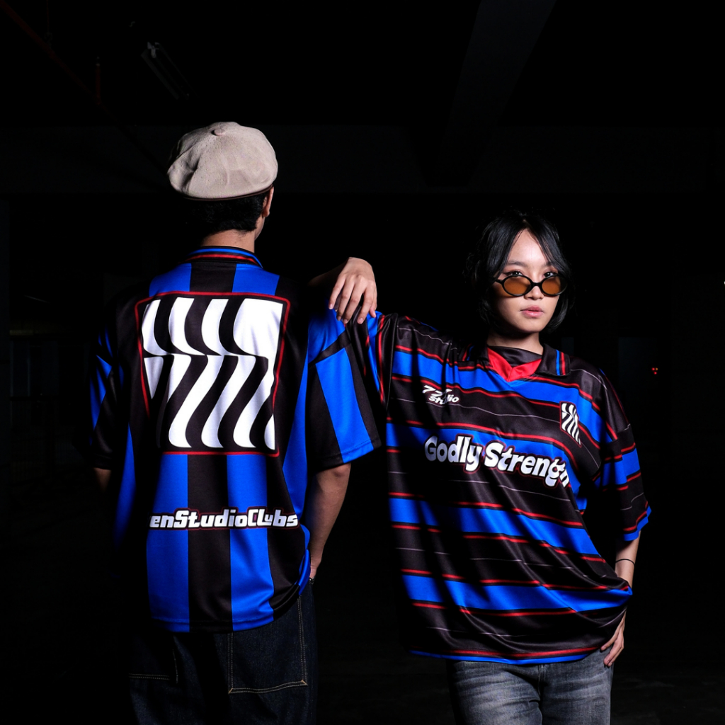 Oversize ELECTRIC STRIPES Jersey - ตัวเลือก 2 สี | 777 Studio Oversize Jersey
