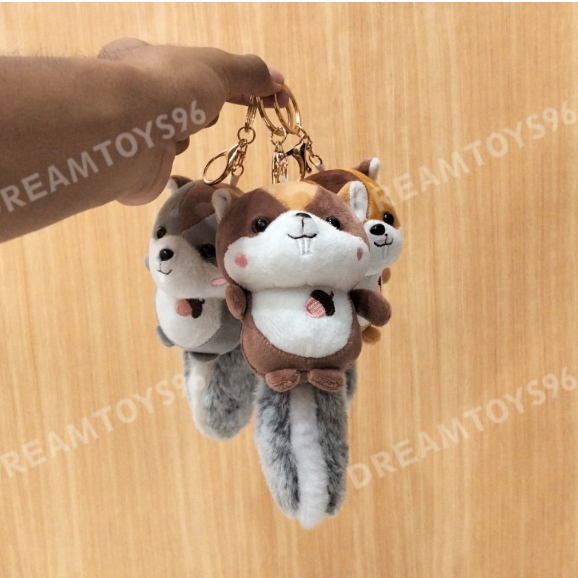 GANTUNGAN DREAMTOYS96 พวงกุญแจตัวละครกระรอกถั่วลิสง