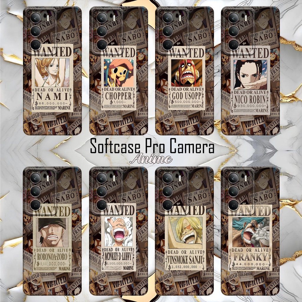 อะนิเมะ Softcase Pro กล้องสําหรับ REALME 14 2025/C67/12 5G/13 5G/11 4G NFC/C30/C30S/C33/C75 4G/C75X/