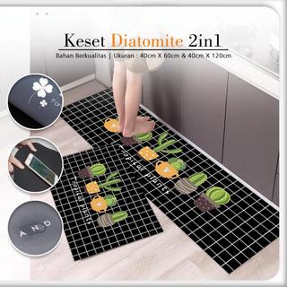 AOYING Keset Dapur Diatomite 2in1 Anti Slip Nyerap Air / Kitchen Floor Mat Minimalis Premium