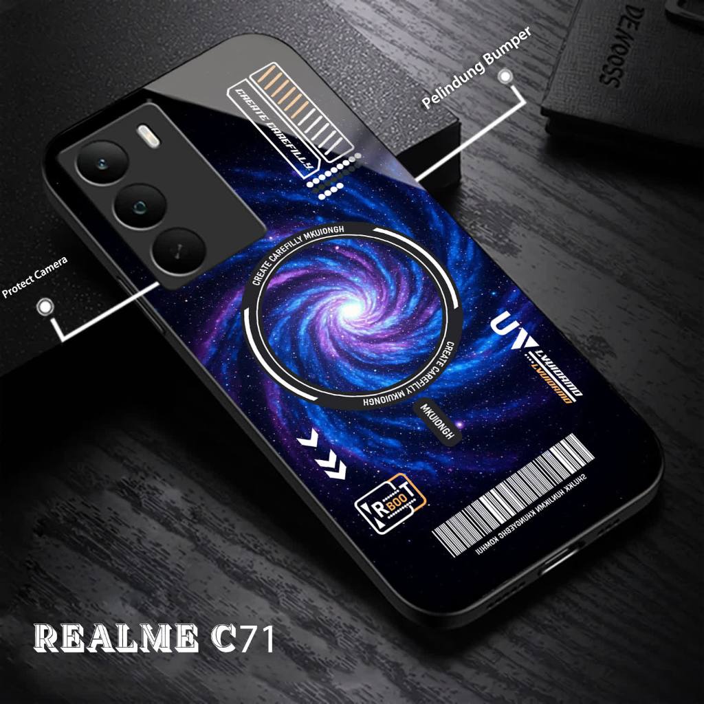 ล่าสุดRealme C71 Glass Softcase 2025 ปลอกโทรศัพท์มือถือ-Realme C71 2025 ตัวป้องกันโทรศัพท์มือถือล่าส