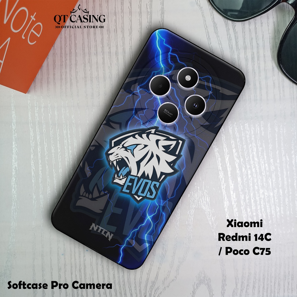 เคสสําหรับ Xiaomi Redmi 14C / Poco C75 – Ev0s Esports Motif เคส HP – Redmi 14C Pro Camera Softcase