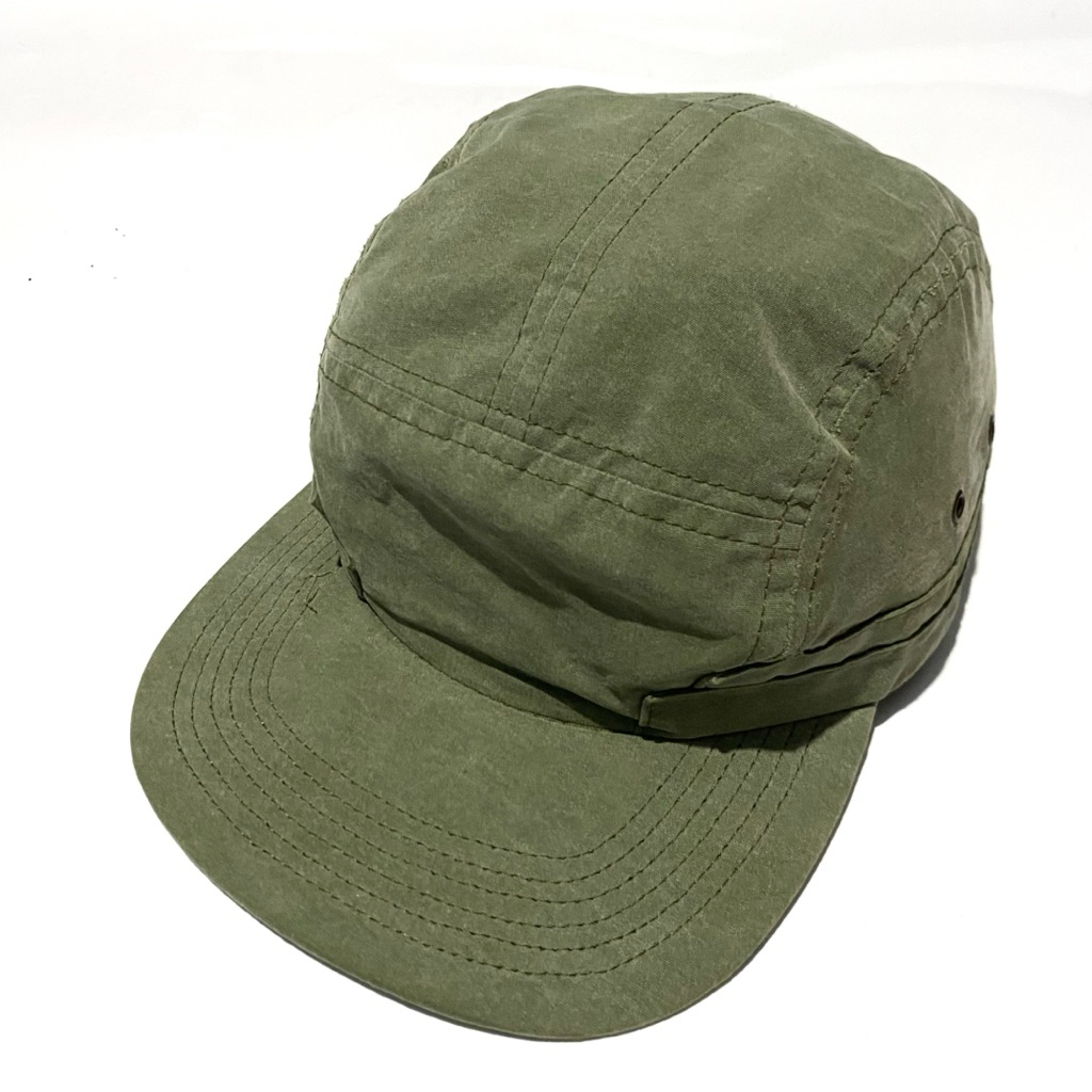 HIJAU John Elliot Season Seven Stacked Five Panel OSFA Green Cap Made in USA