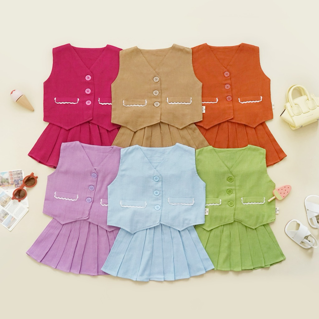 LUNARA CHILDRENS SKIRT VEST SET