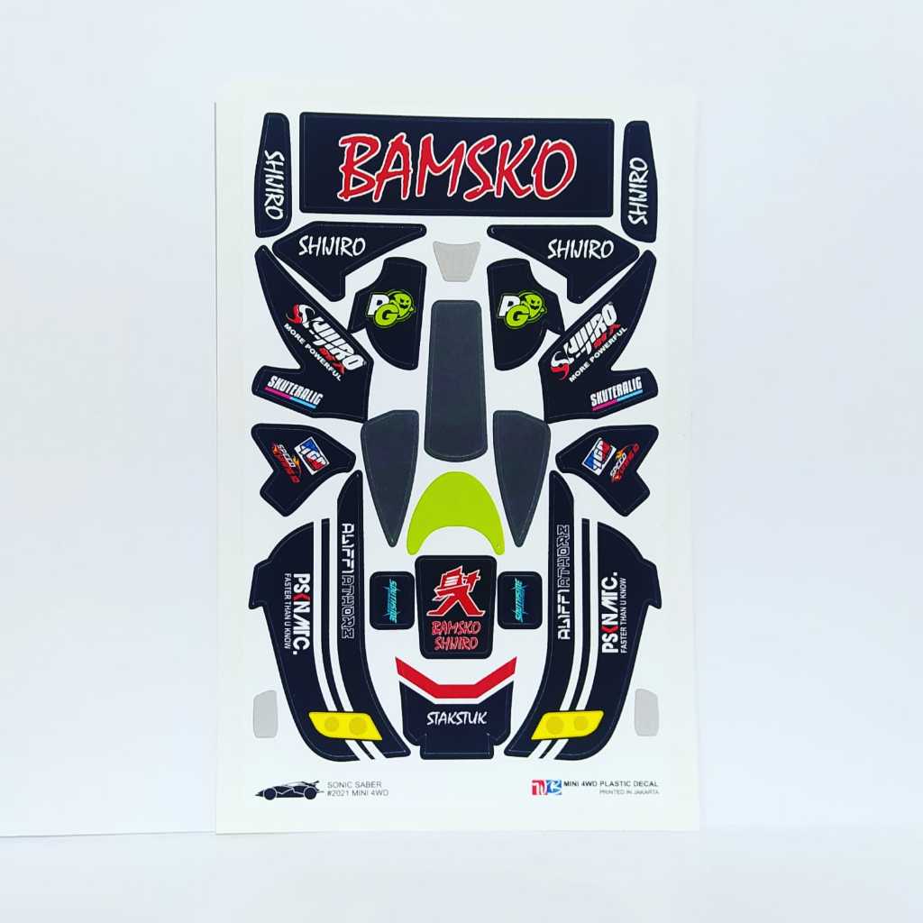 Magnum Saber Sticker - Bamsko Shijiro - ตัวเครื่องสีดํา - ไวนิล