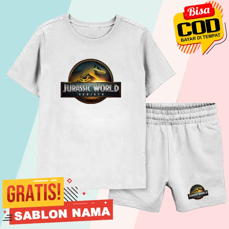 ชุดเสื้อยืดเด็ก Jurassic World / ชุดเด็กชายและเด็กหญิง Jurassic World