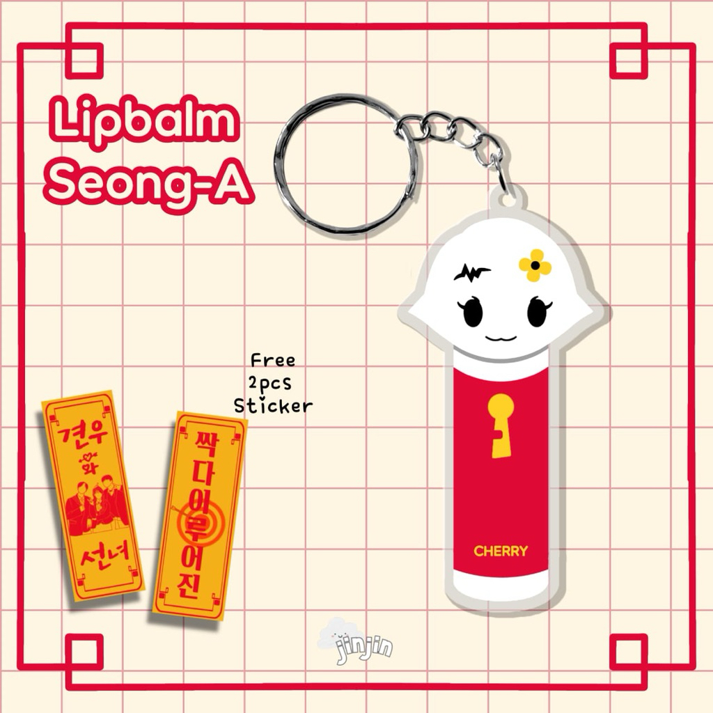 พวงกุญแจ Head Over Heels Lipbalm SeongA