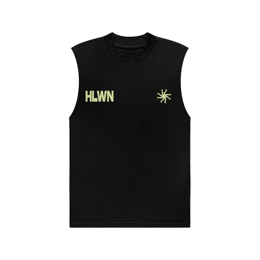 HLWN Running Unisex Muscle Tee สีดํา - OCRD