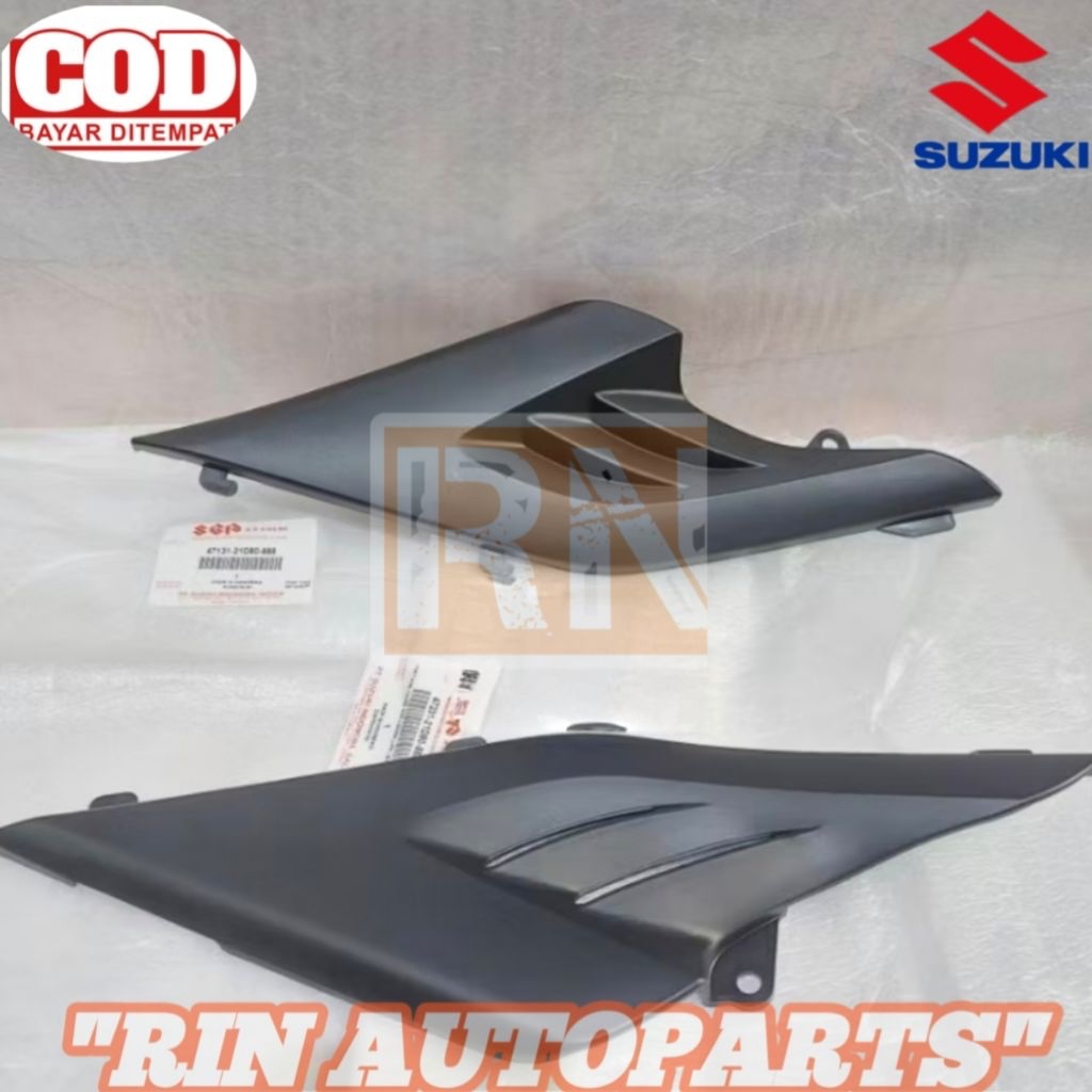 SATRIA 2-STOKE 2T FIN ซ้ายและขวาฝาครอบร่างกาย SATRIA 2T DUMBOA RU กล่องต้นฉบับ SGP 47131-21D80-888