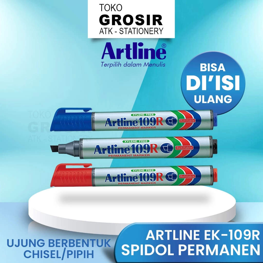 WHOLESALE Artline EK-109 R ปากกามาร์กเกอร์ถาวร (12 ชิ้น) 2