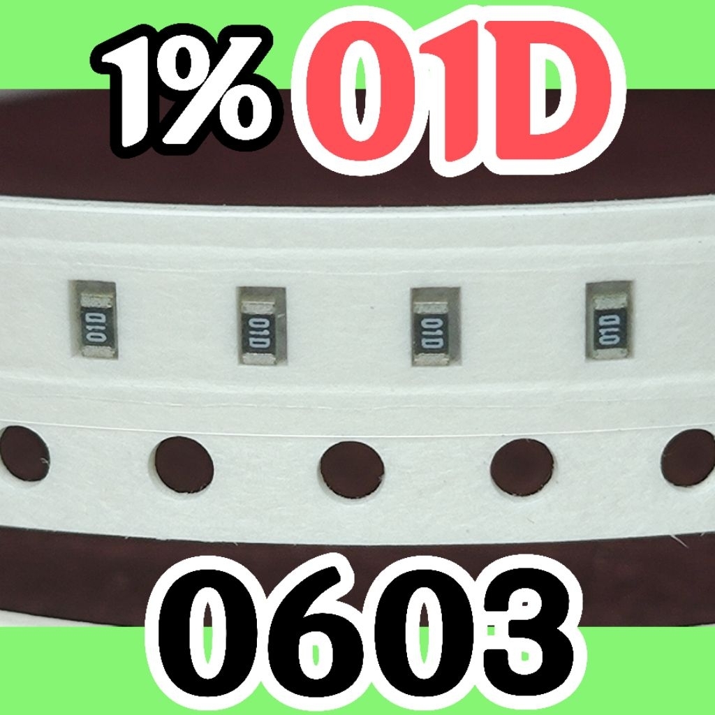10 ชิ้น ตัวต้านทานชิป smd 01D 1003 104 1% ขนาด 1608 0603 100Kohm 100K โอห์ม 100 Kohm