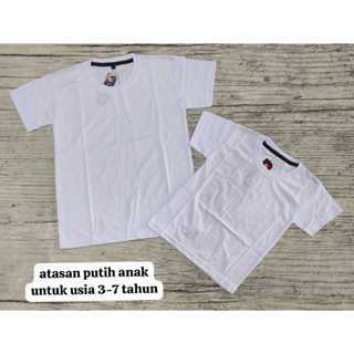 SHORT SLEEVED WHITE TOP/WHITE TOP/Current WHITE TOP/CHILDRENS เสื้อยืดสีขาว TOP/CLEAN WHITE TOP เสื้