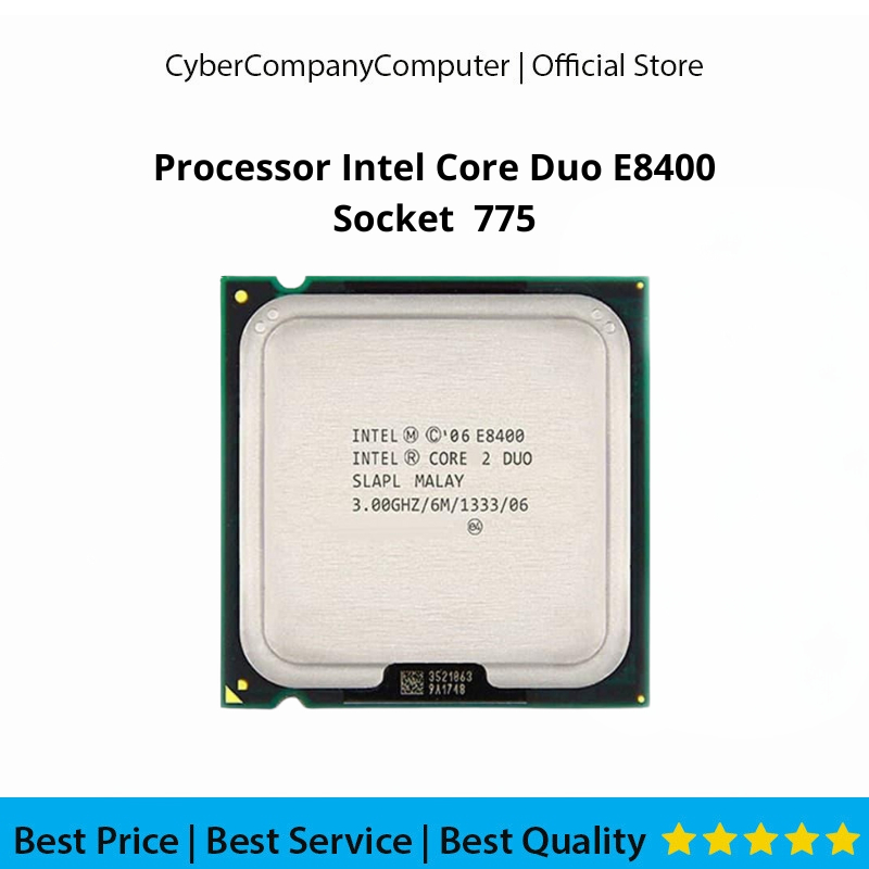 INTEL CORE 2 DUO 3.0 GHZ E8400 PROCESSOR SOCKET 775 - INTEL CORE 2 E8400 LGA 775 PROCESSOR