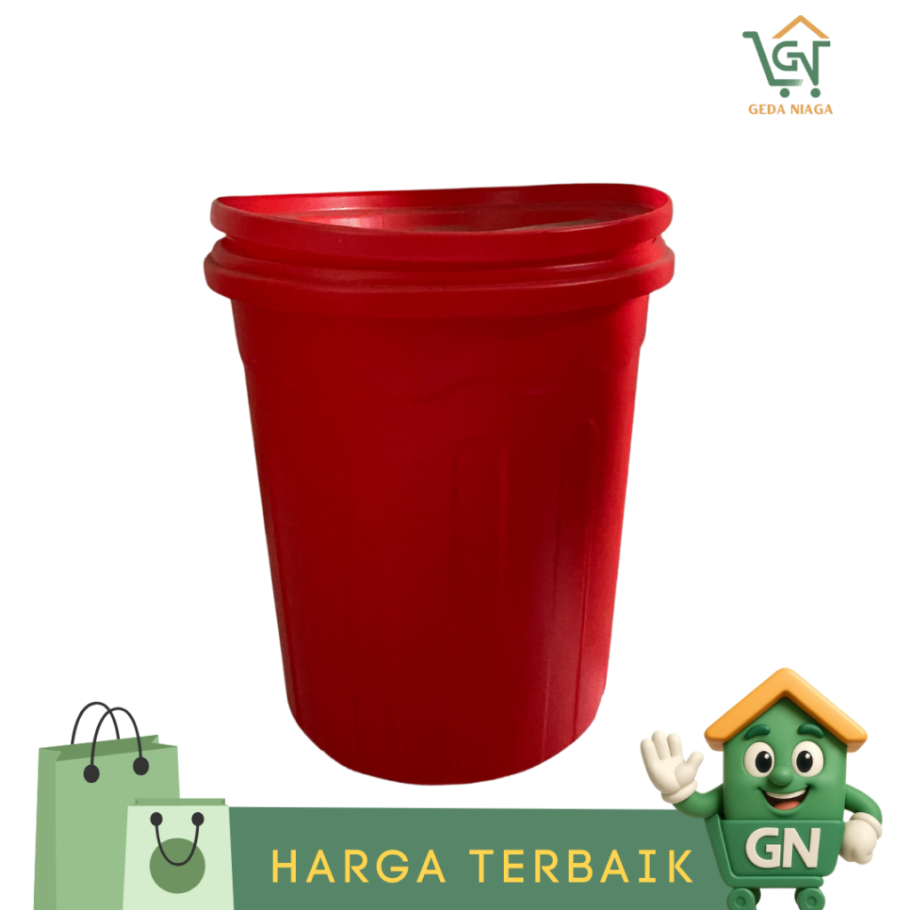 Gacoan Barrel / ถังพลาสติกจัมโบ้ / ถังน้ําขนาดใหญ่ / ถังน้ํา 40 ลิตร / ถังขยะ 40 ลิตร