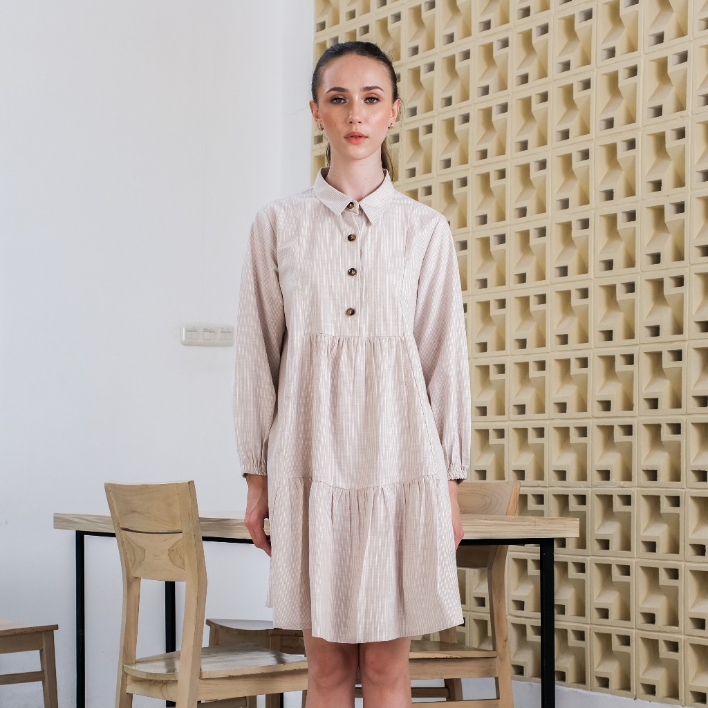 Asiro Irene Top Linen Dress ชุดสตรี