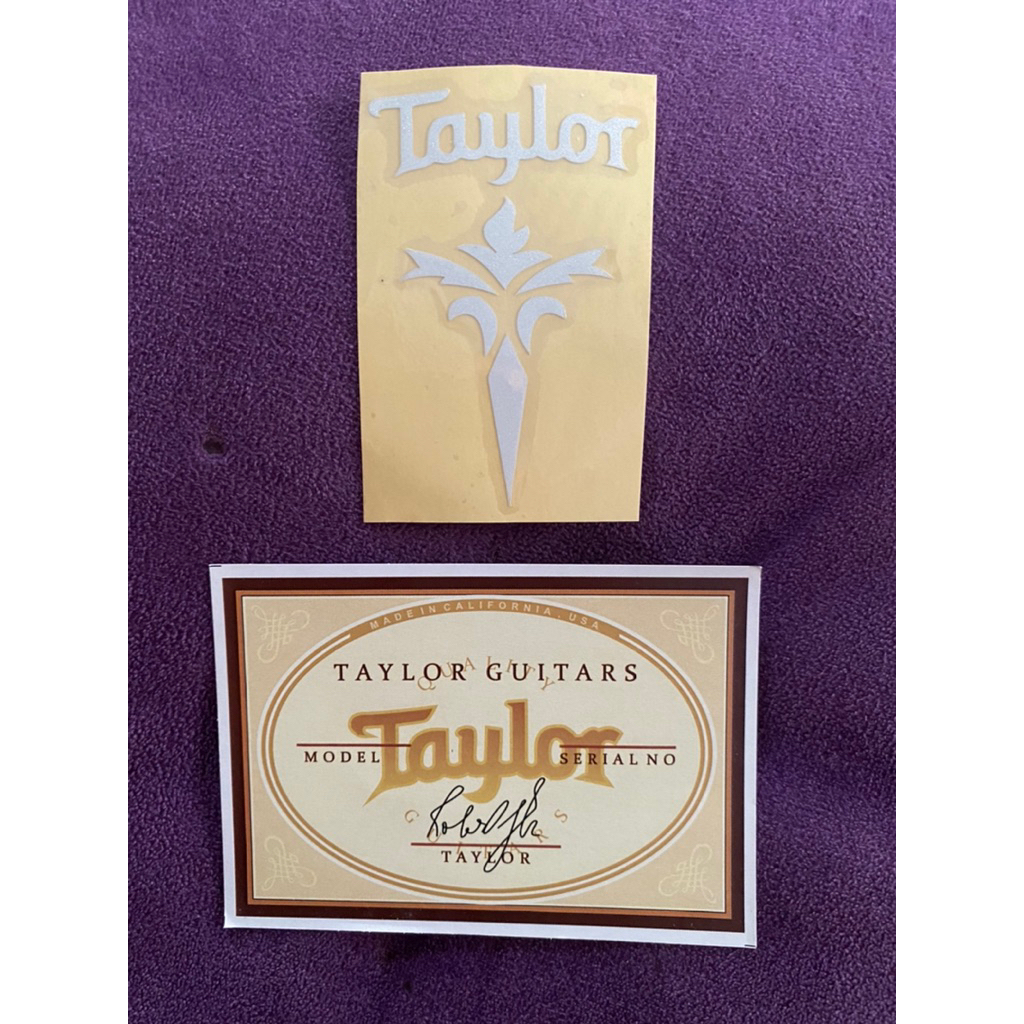 สติ๊กเกอร์แบรนด์กีต้าร์ Label // กีต้าร์โปร่ง // taylor