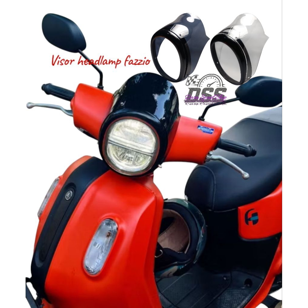 Visor fazzio visor cover โคมไฟกระจกหน้ารถ yamaha fazzio shield visor ไฟหน้า fazzio