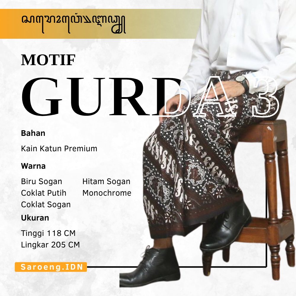 KATUN Premium ผ้าซิ่นผู้ชายสําหรับผู้ใหญ่พร้อม Gurda 3 Motif - ผ้าคอตตอน - ผ้าซิ่นระดับพรีเมียม - ผ้