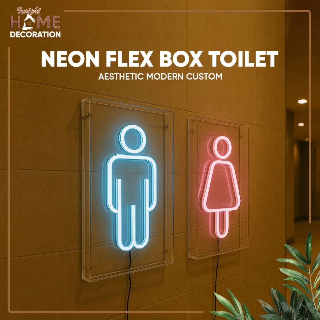 Neon Flex Custom Neon Flex Box ห้องน้ําสุนทรียศาสตร์สมัยใหม่